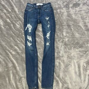 Skinny Ripped Jeans Hollister
